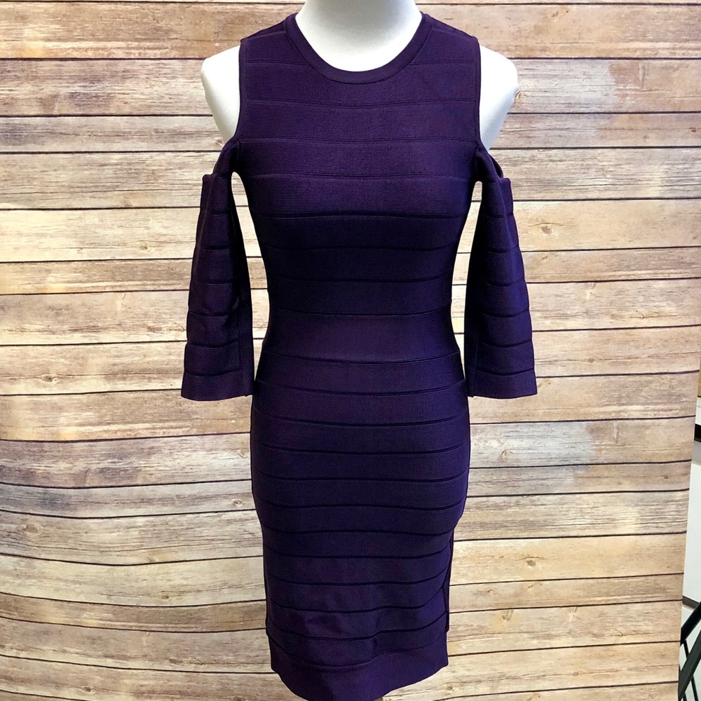 French Connection Cold Shoulder Bandage Dress